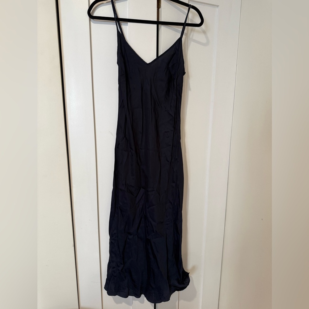 Organic John Patrick navy slip dress